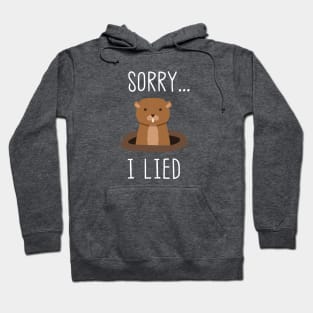 Sorry I Lied Groundhog Day Weather Prediction Hoodie